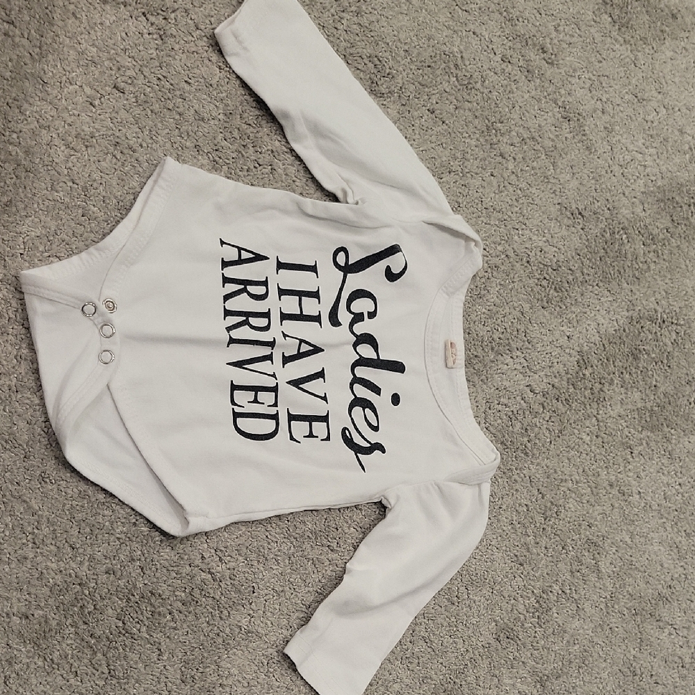 Amazon White Long Sleeve Baby Bodysuit